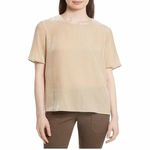 Vince - velvet tee in dill